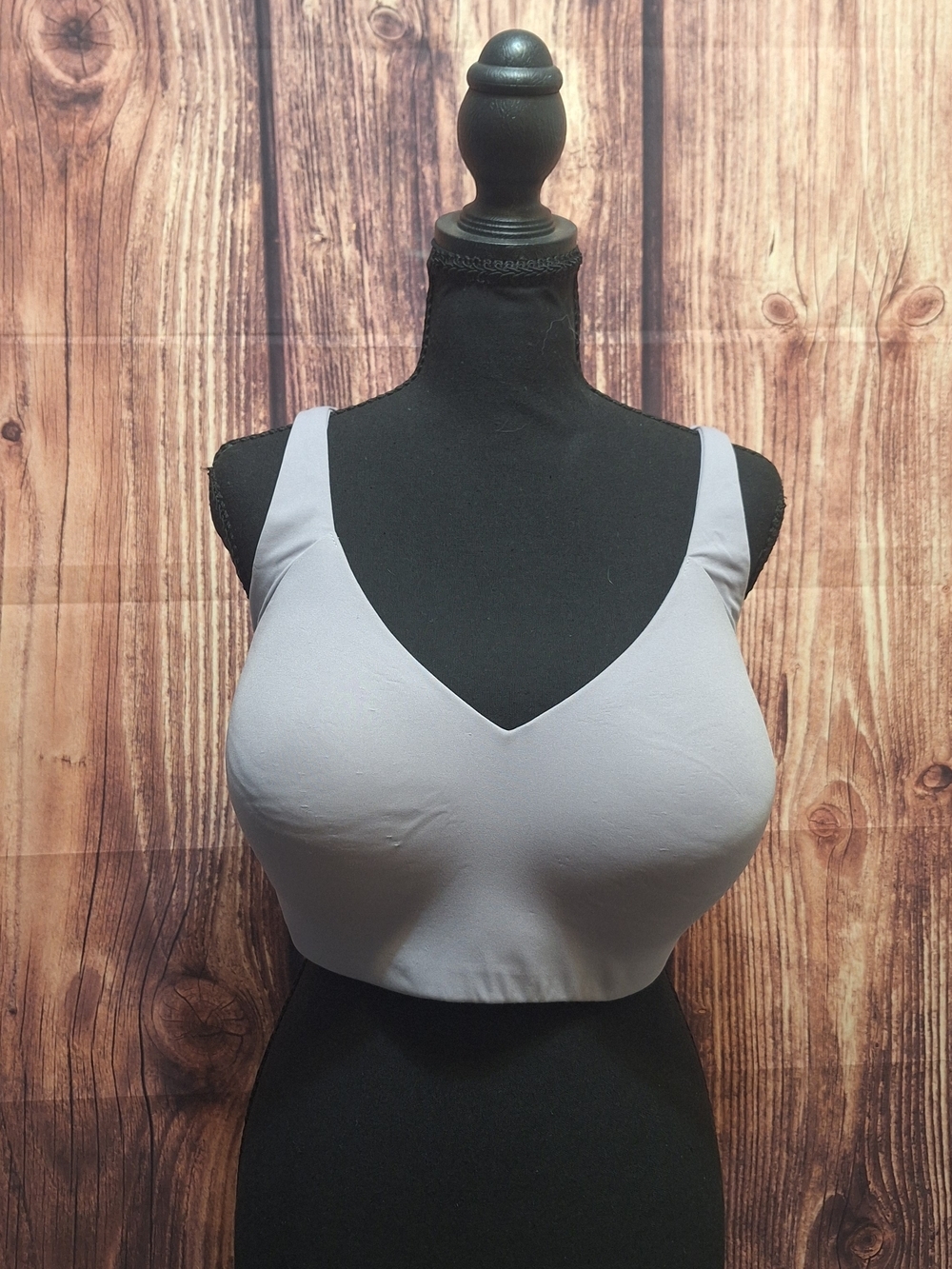 ThirdLove Light Gray Wireless V-Neck Comfort Bra Size 3x